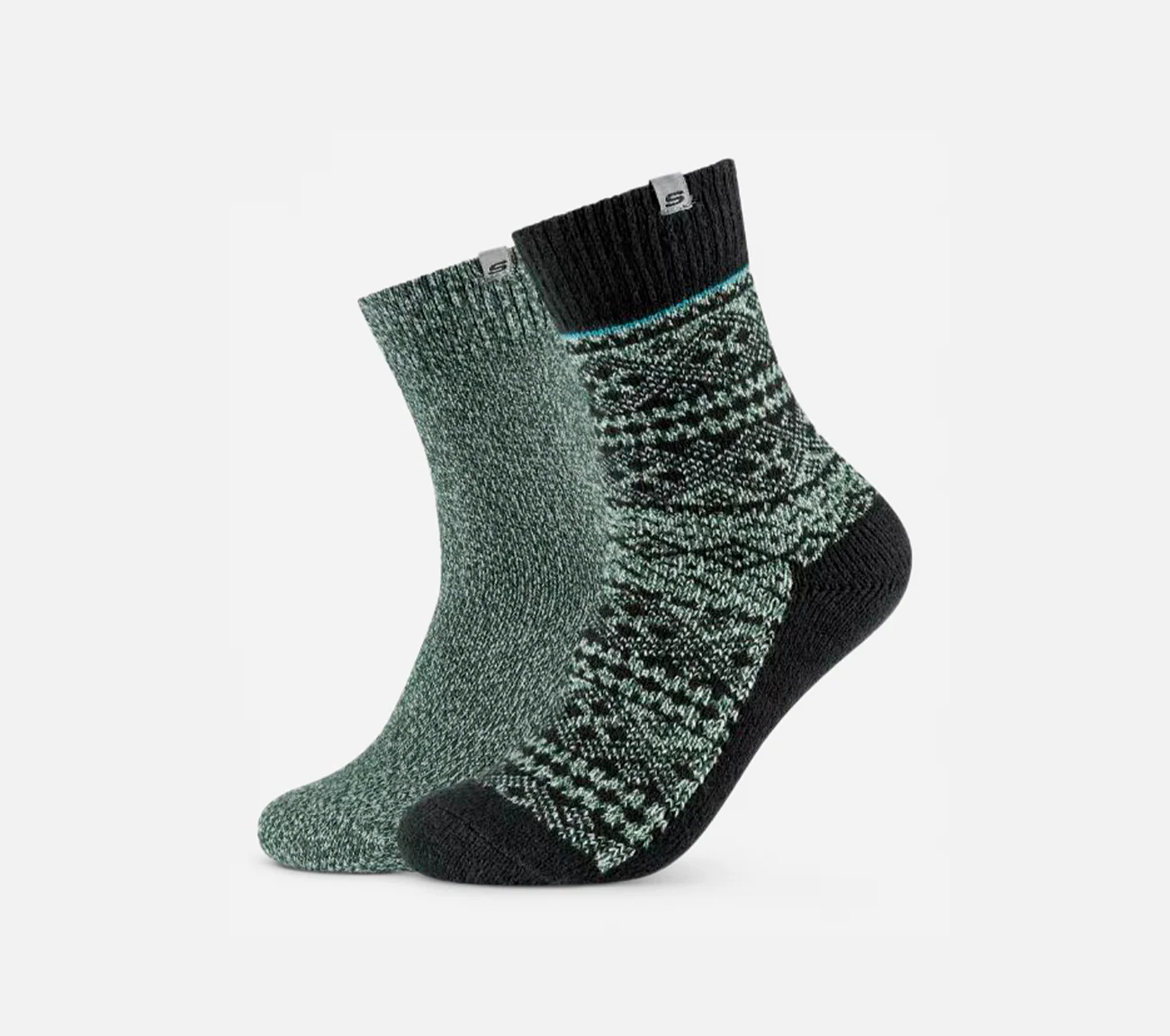 2-pack jacquard-kuvioisia sukkia