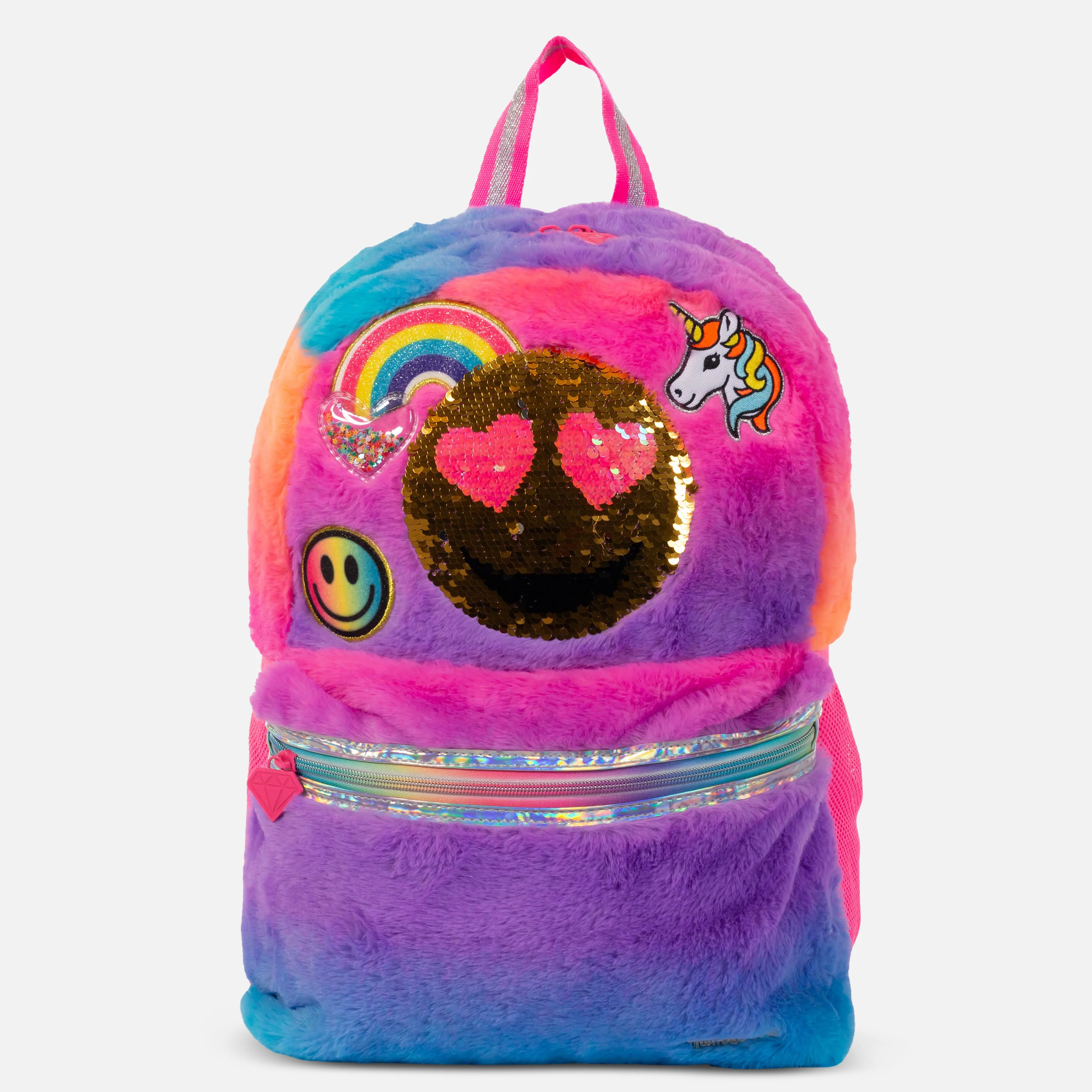 Fur Smiley Backpack