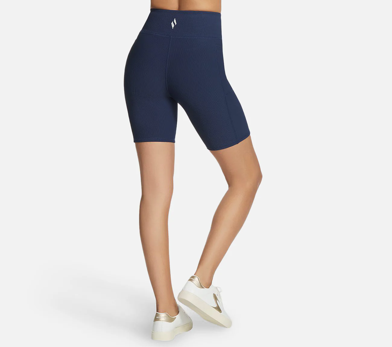 GO FLEX Rib High Waisted 8" Bike Short - Image 2