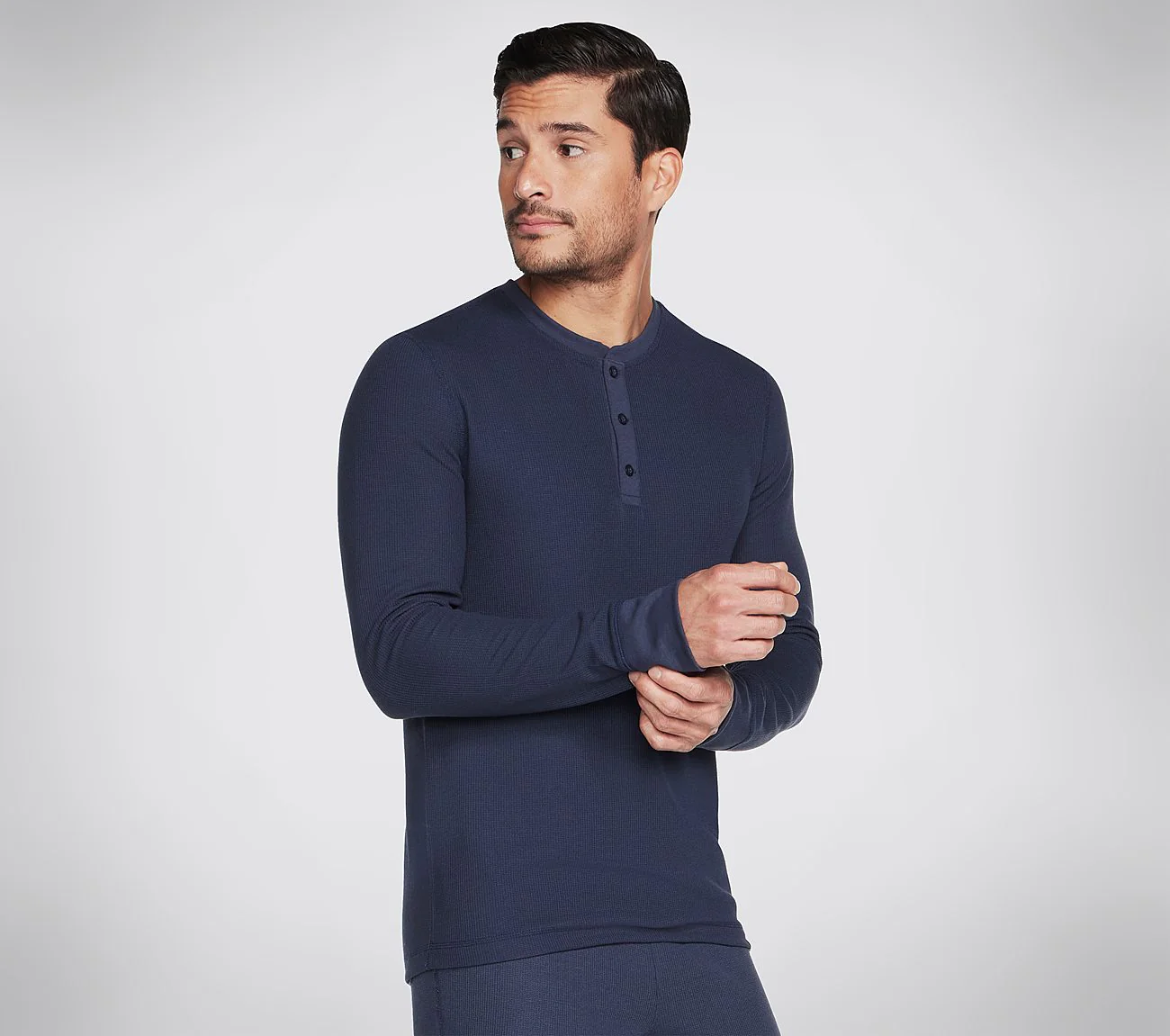 GO KNIT Waffle Henley - Image 3