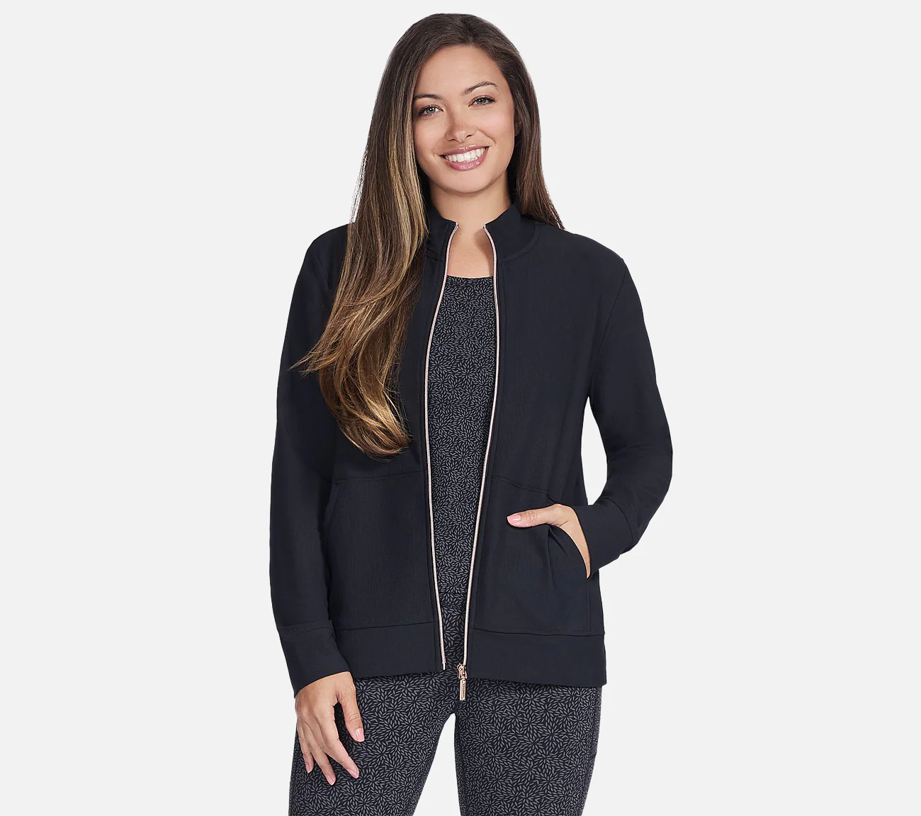 GO LUXE RIB Full Zip Jacket