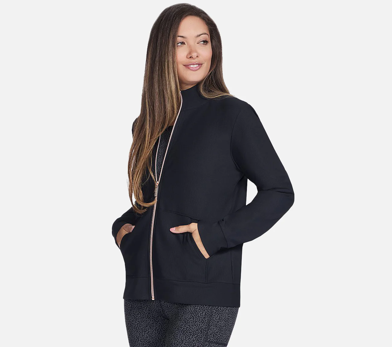 GO LUXE RIB Full Zip Jacket - Image 3