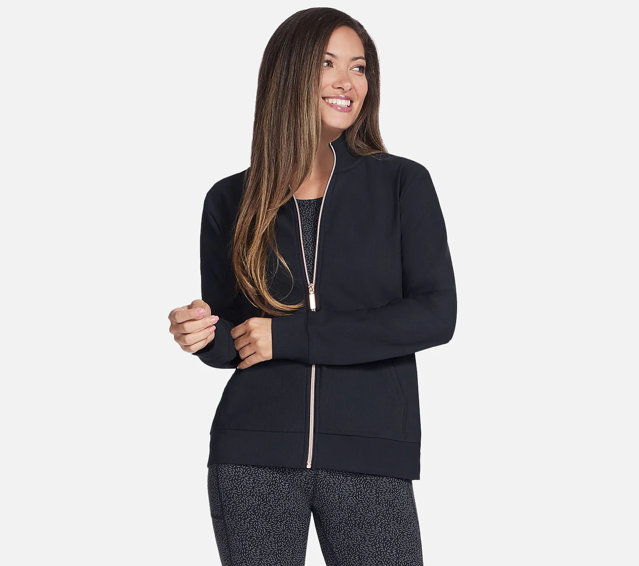 GO LUXE RIB Full Zip Jacket - Image 4