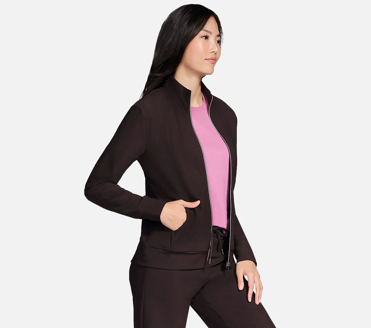 GO LUXE RIB Full Zip Jacket - Image 3