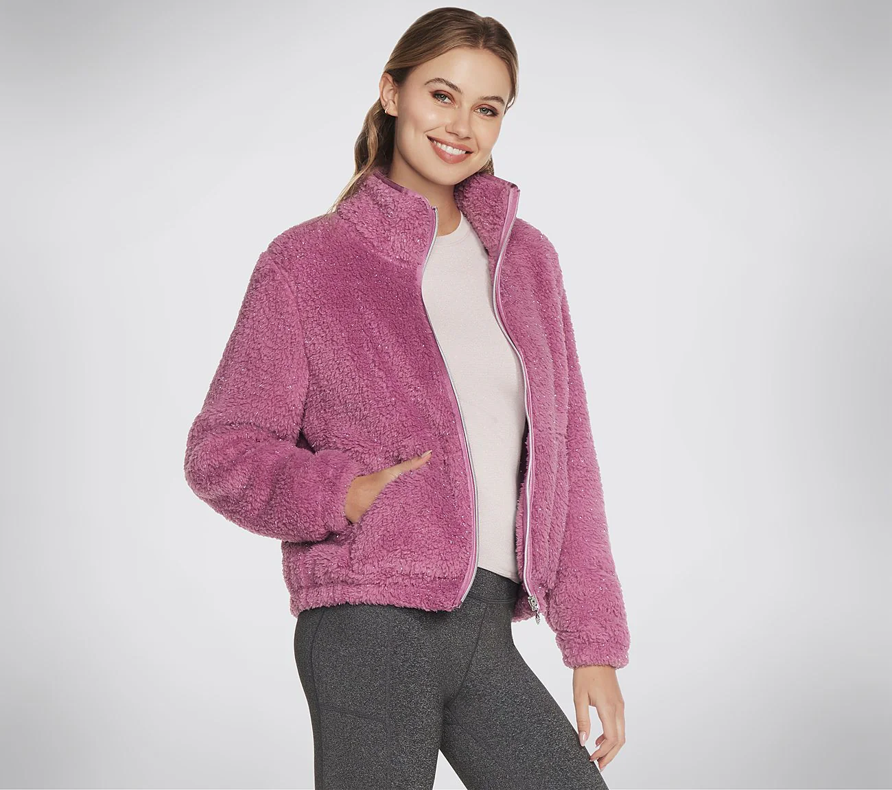 GO SNUGGLE Shine Sherpa Jacket - Image 3