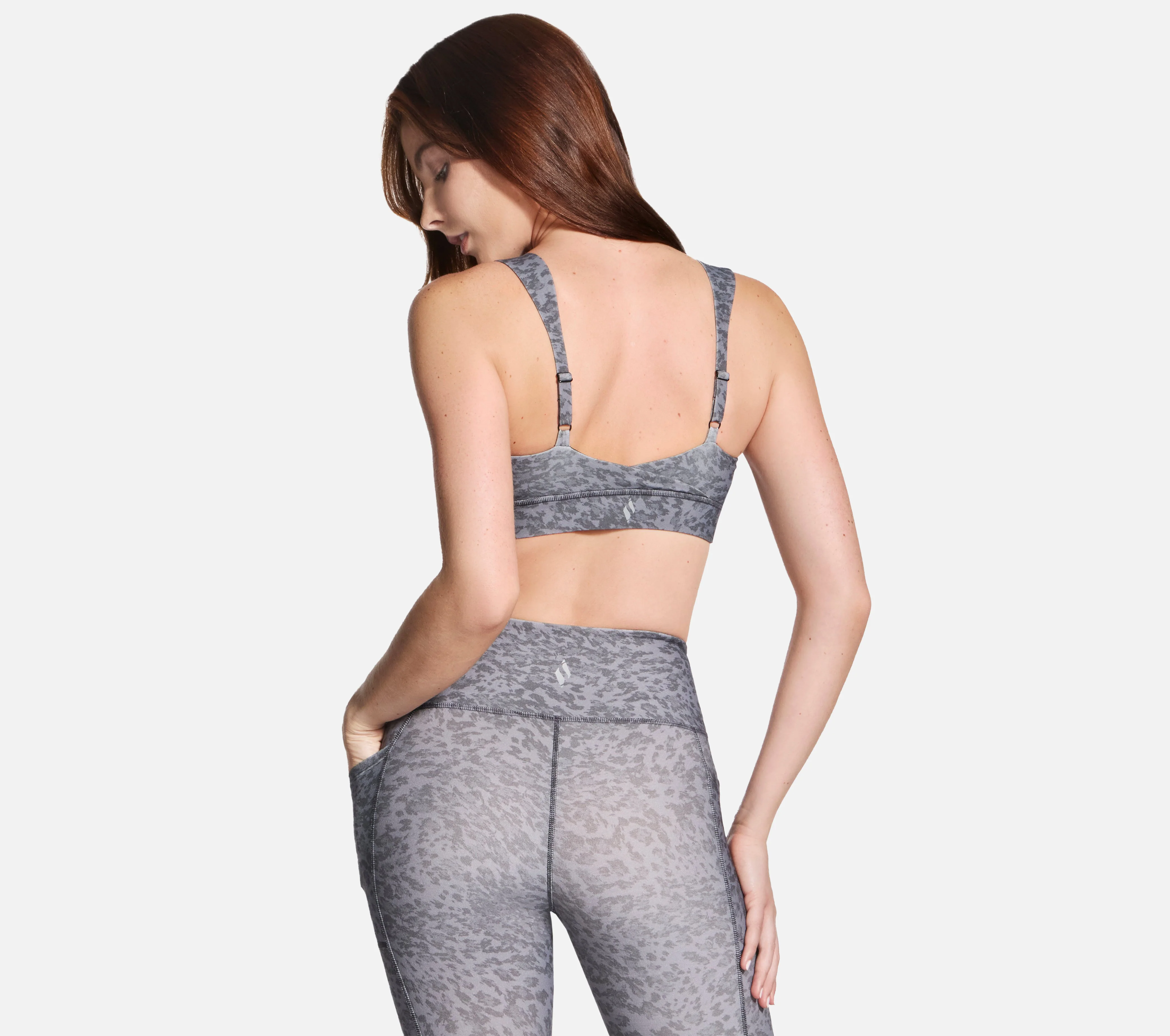 GO WALK Evolution Printed Zip Front Bra - Image 2