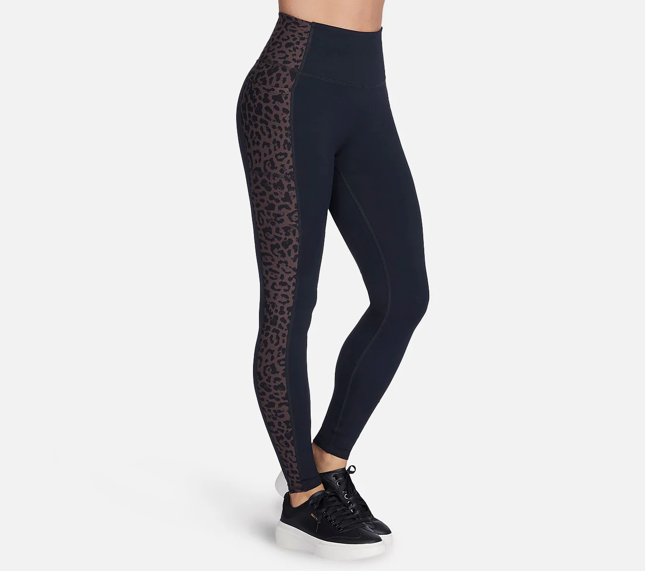 GO WALK Full Length High-Waisted Cheetah Legging - Image 3
