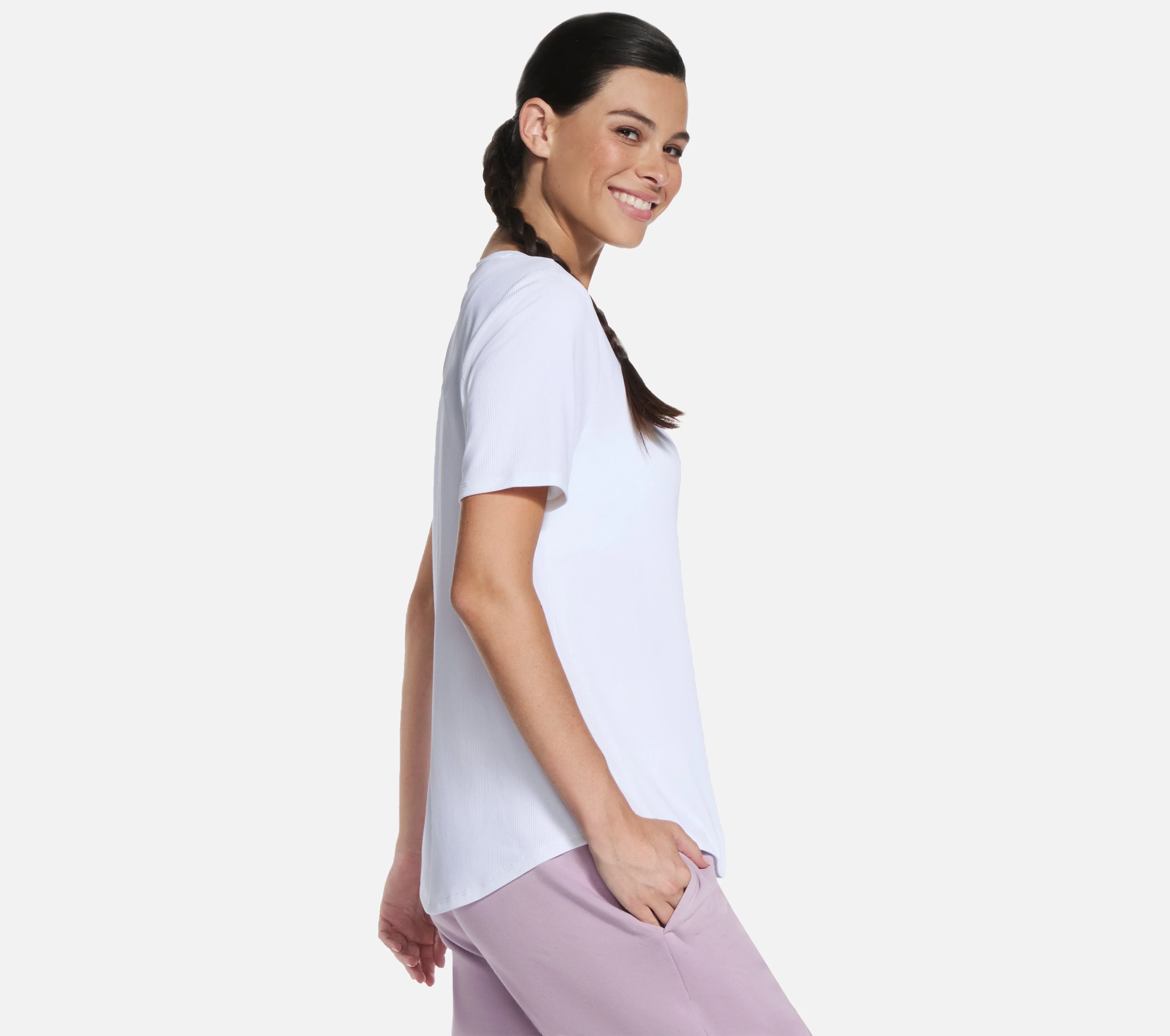 GO WALK Luxe Rib Tee - Image 4