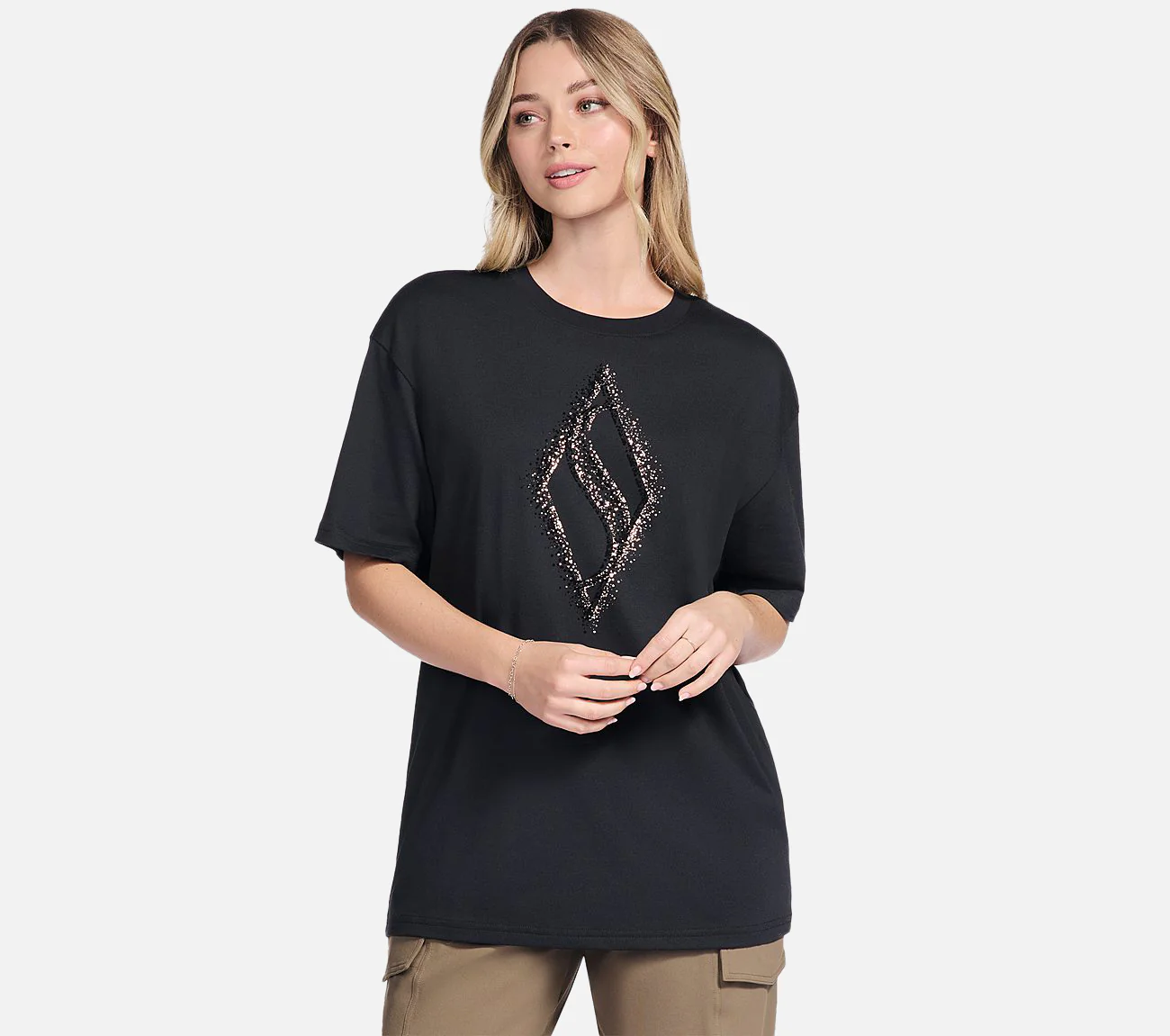 Gold Splatter Diamond Short Sleeve Tee