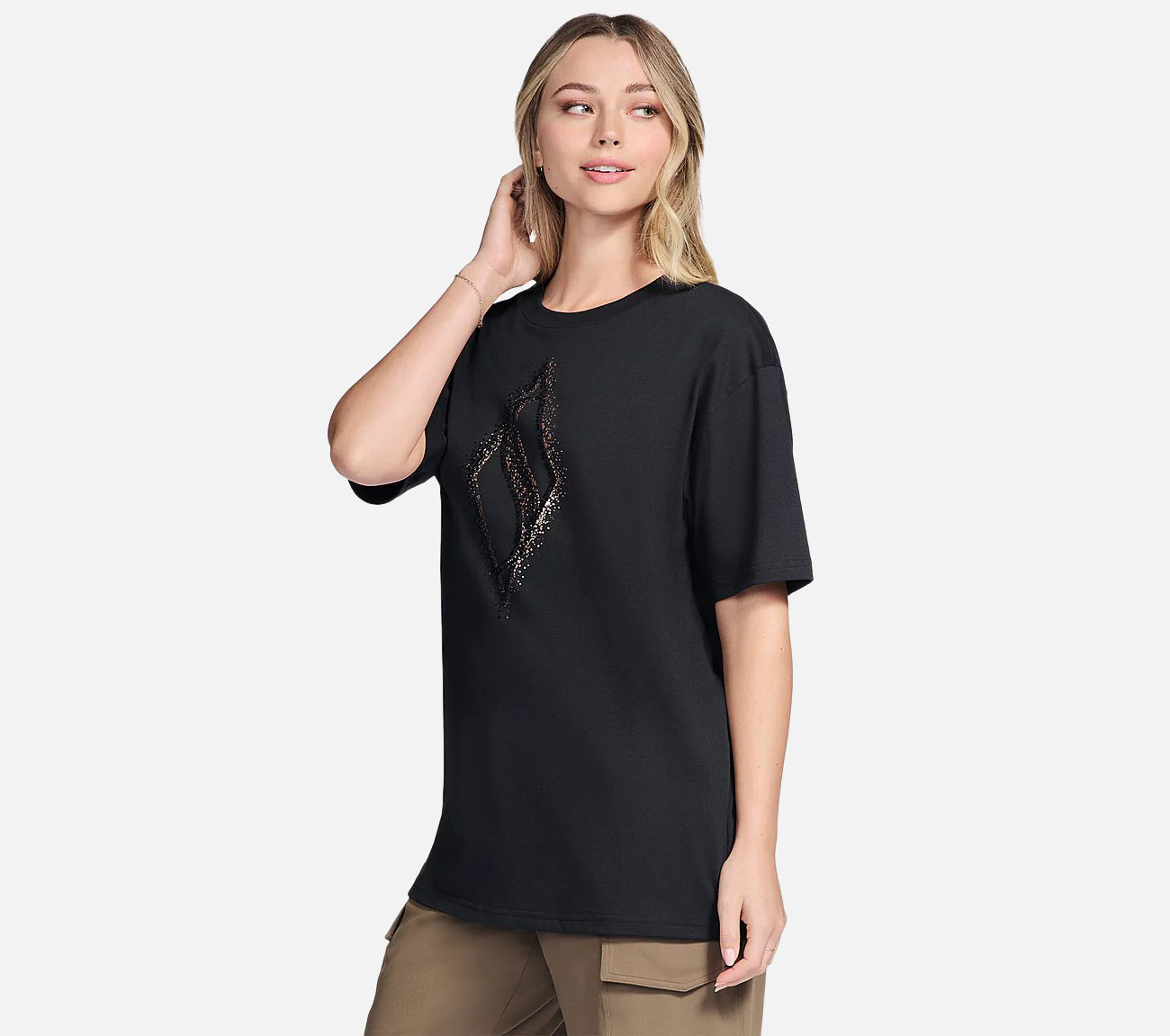 Gold Splatter Diamond Short Sleeve Tee - Image 3