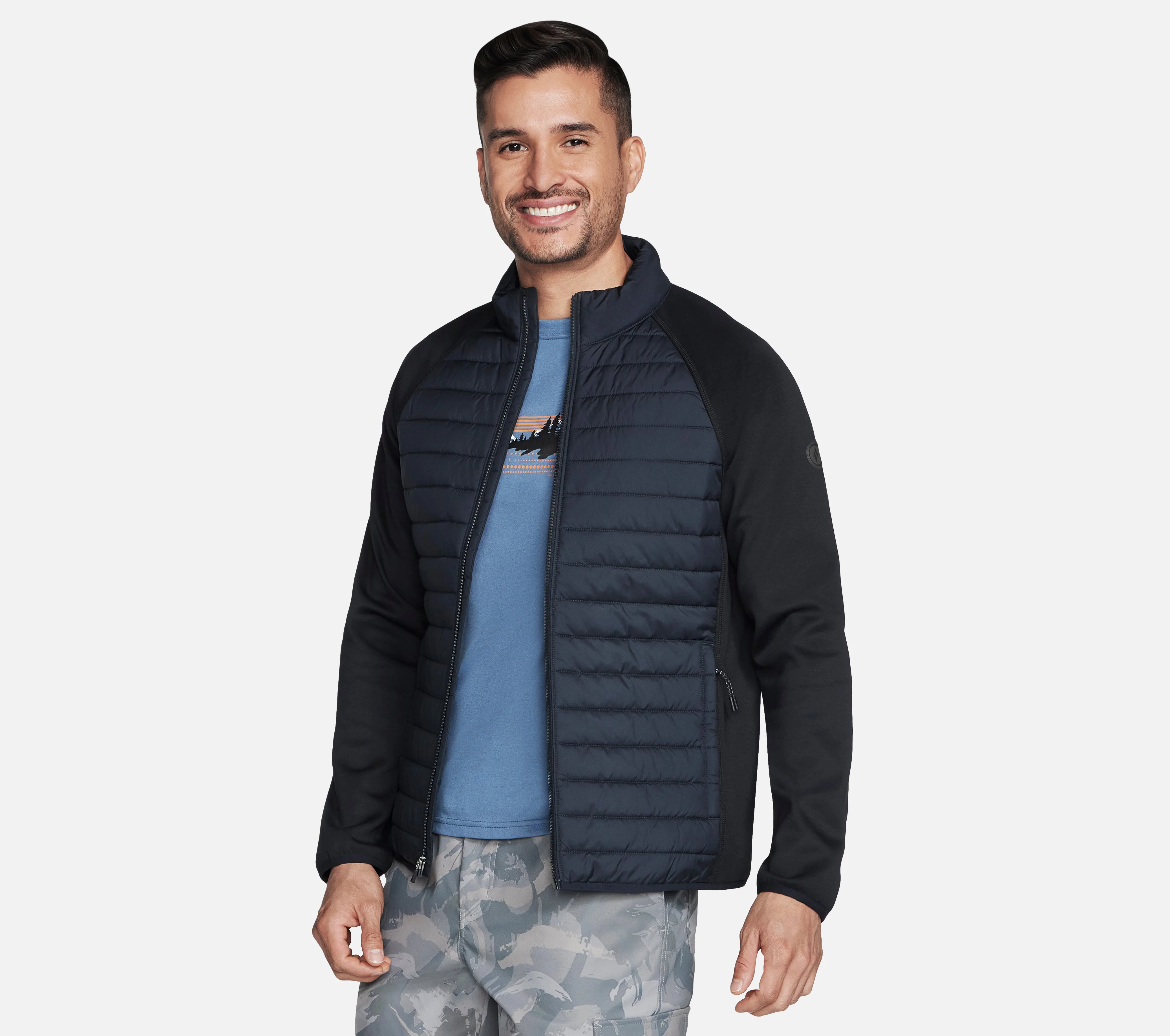 Hoodless Hoodies Cozy Fit Hybrid Jacket