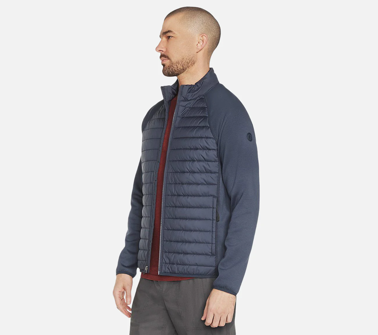 Hoodless Hoodies Cozy Fit Hybrid Jacket - Image 3