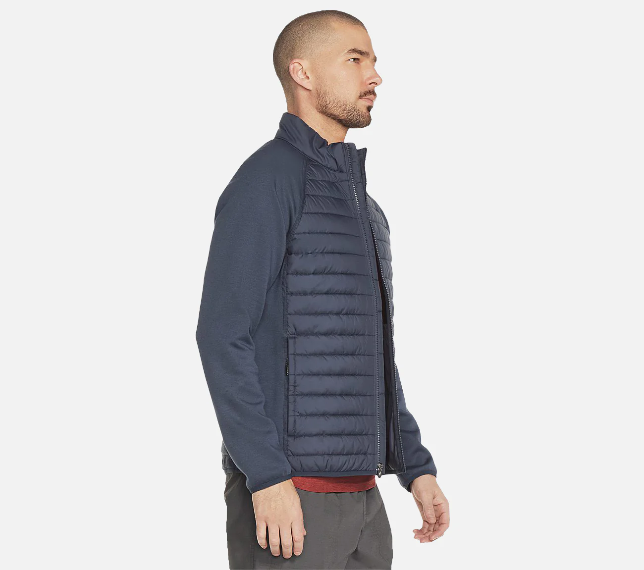 Hoodless Hoodies Cozy Fit Hybrid Jacket - Image 4