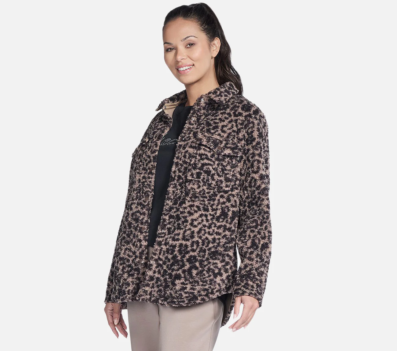 On-the-GO Cheetah Sherpa Jacket - Image 3