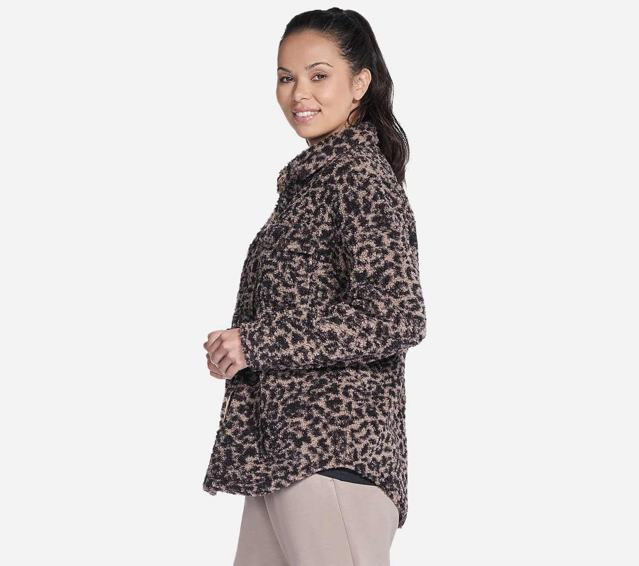 On-the-GO Cheetah Sherpa Jacket - Image 5