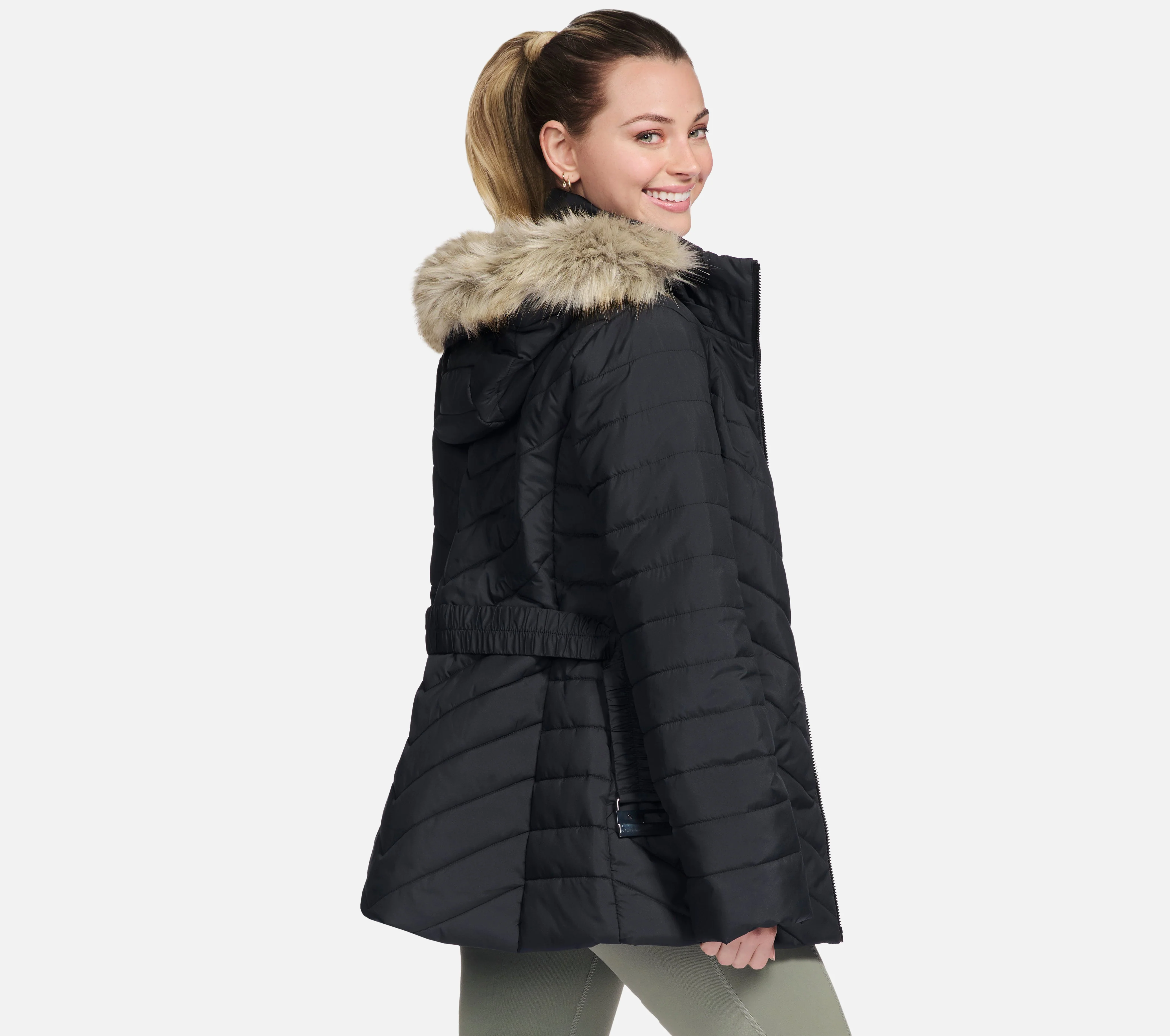 On-the-GO GO SHIELD Cozy Fit Belted Parka - Image 5